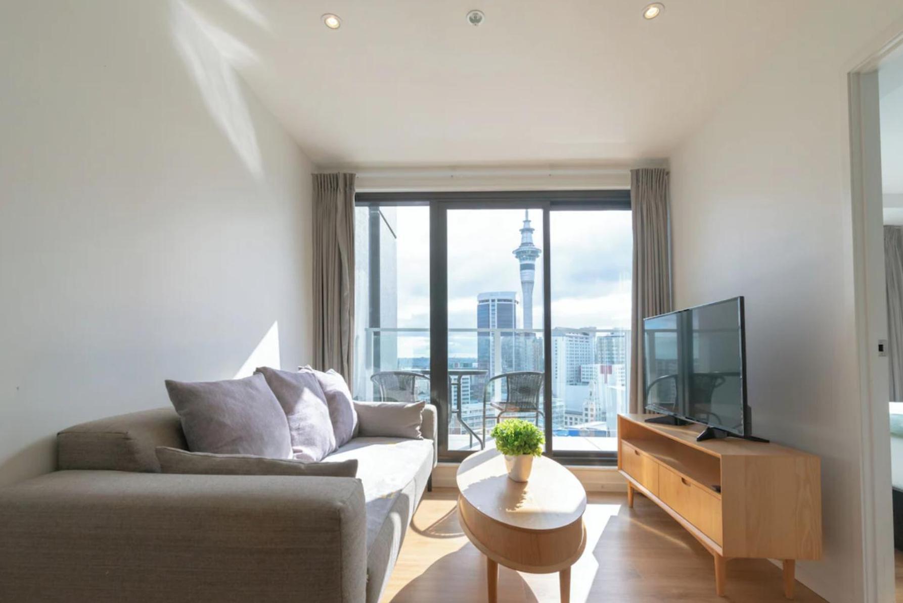 Skytower And City View 2 Bedroom Apartment On High Floor Auckland Esterno foto