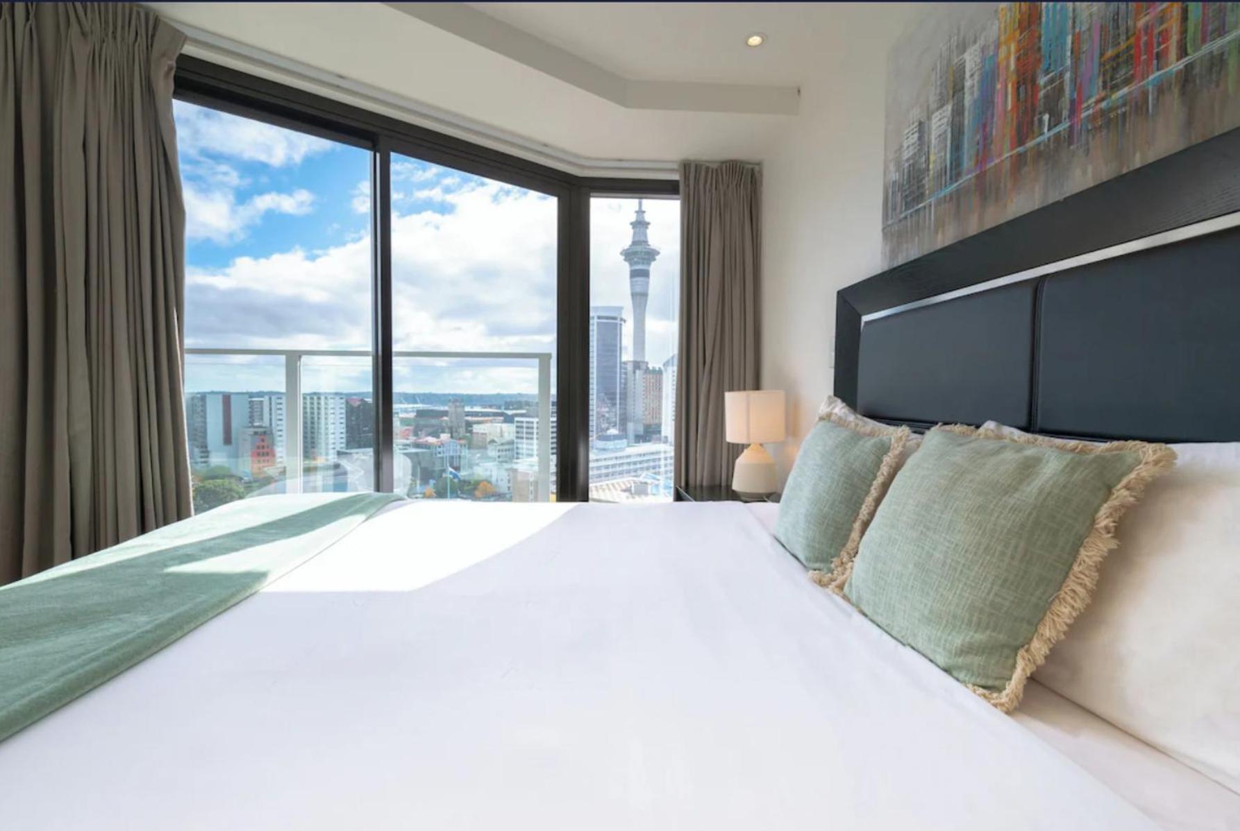 Skytower And City View 2 Bedroom Apartment On High Floor Auckland Esterno foto